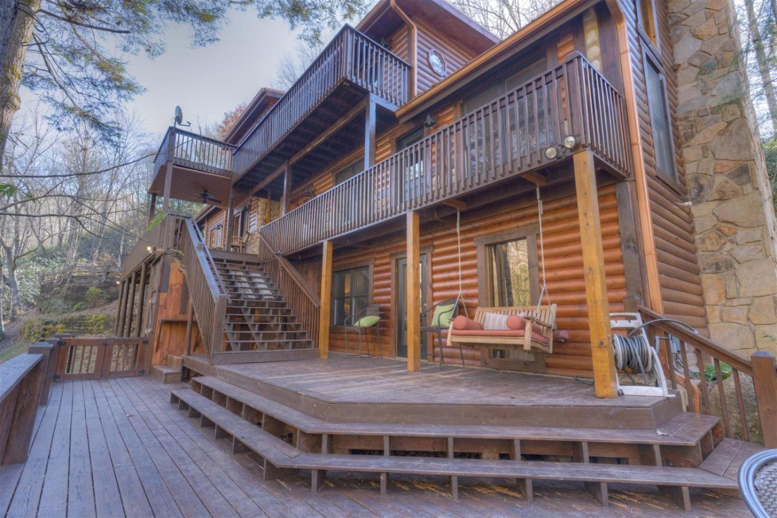Rushing Waters - Creekside Cabin In North Ga Blue Ridge Exterior photo