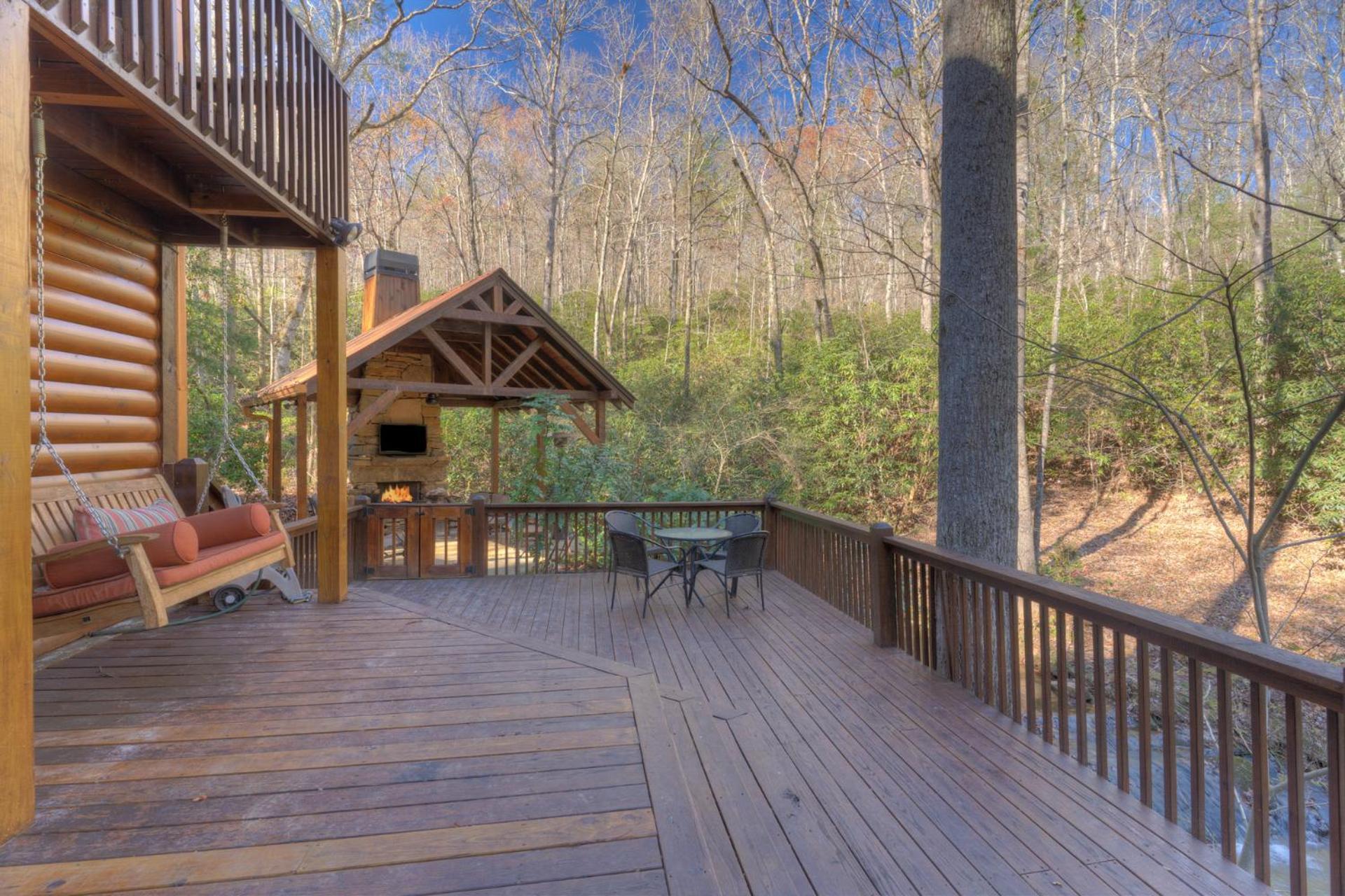 Rushing Waters - Creekside Cabin In North Ga Blue Ridge Exterior photo